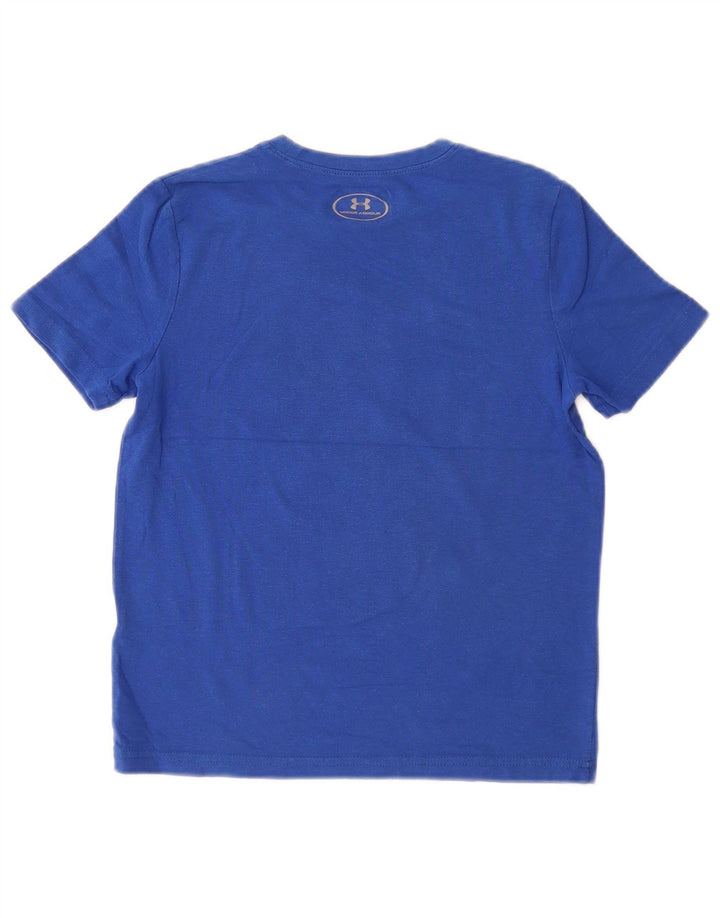 UNDER ARMOUR Băieți Heat Gear Tricou grafic Top 7-8 Ani Mic Albastru
