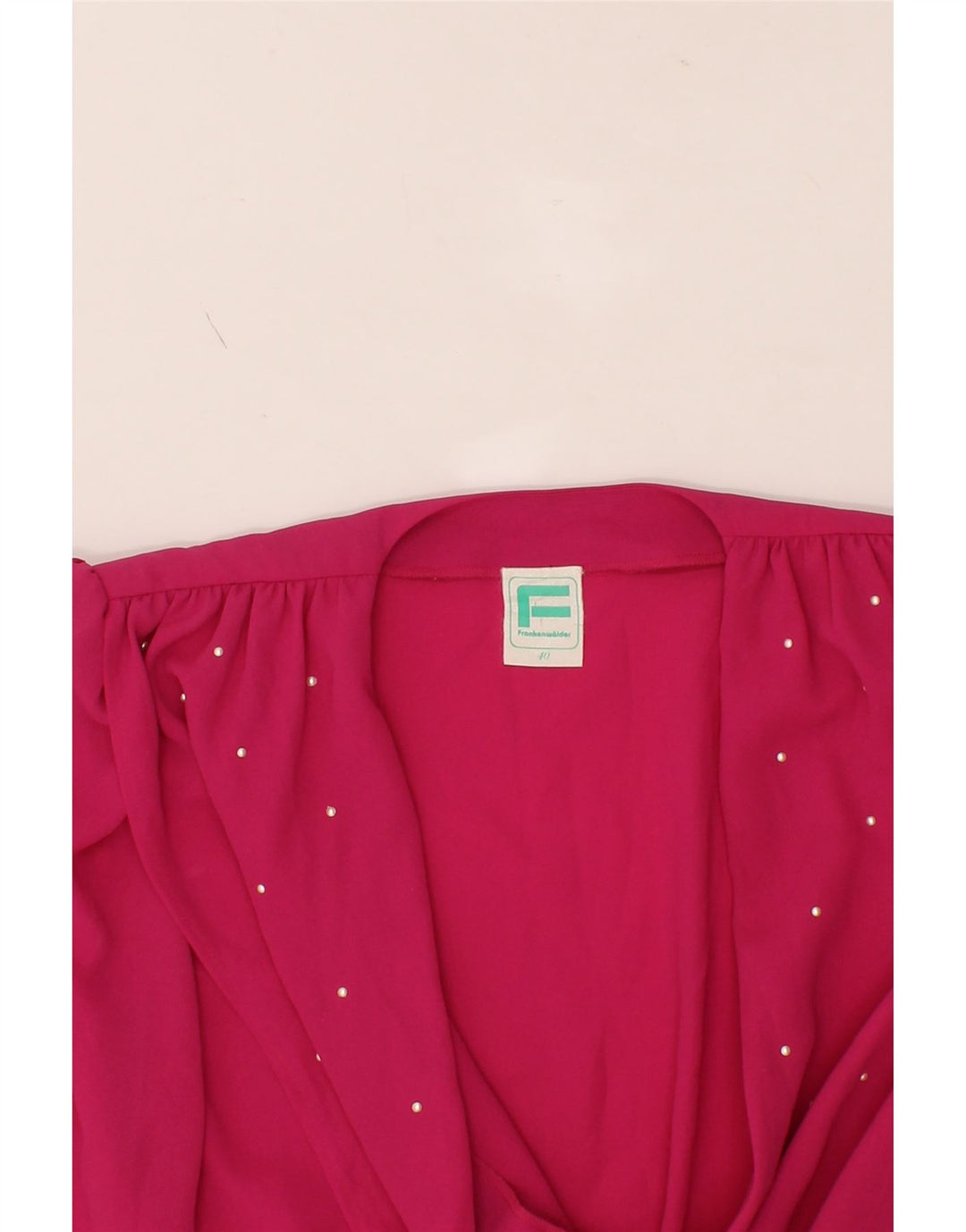 FRANKENWALDER Womens Shirt Blouse EU 40 Medium Pink Polyester Vintage Frankenwalder and Second-Hand Frankenwalder from Messina Hembry 