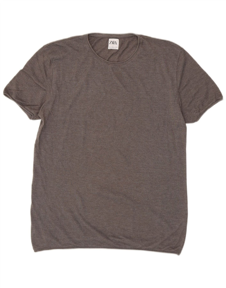Tricou pentru bărbați Zara, mărime mare, gri