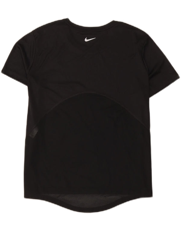 Tricou Nike Dri Fit pentru femei Top UK 14 Medium Negru Poliester