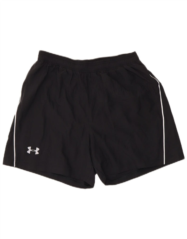 Pantaloni scurți sport Under Armour pentru bărbați, poliester mediu negru