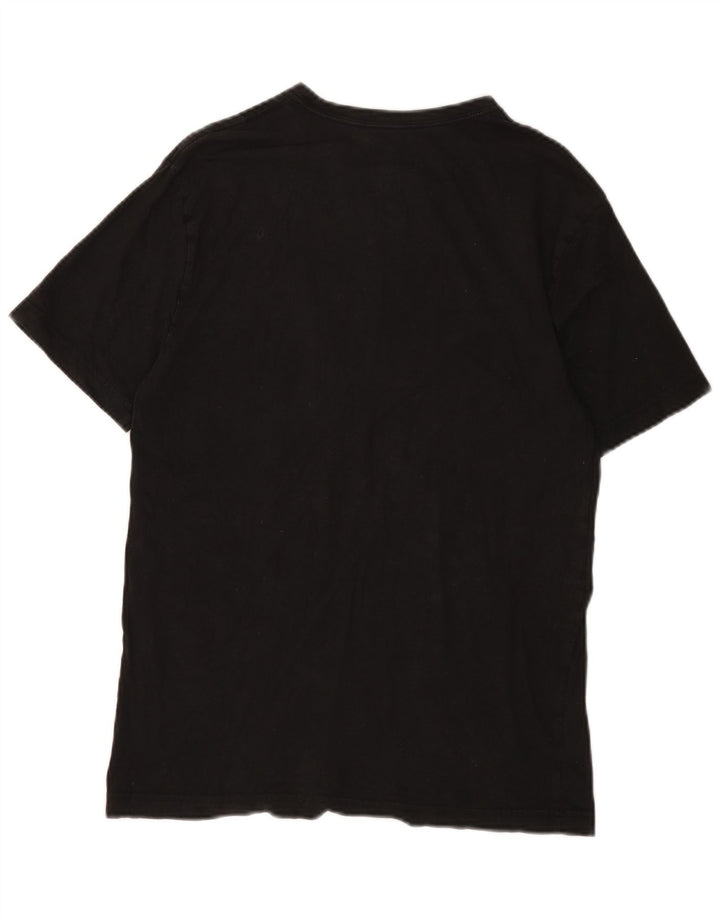 Tricou grafic pentru bărbați Hurley Top mic, negru, bumbac