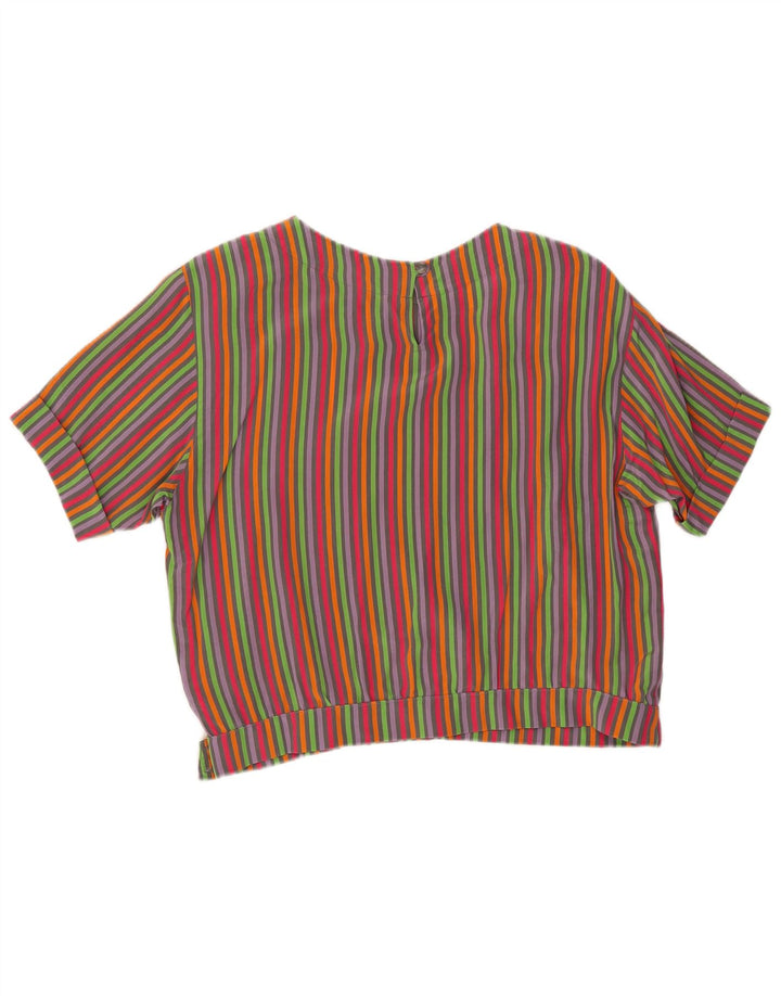 Bluză Crop pentru Damă Marina Rinaldi Top Mărimea 21 Mediu Multicolore în dungi