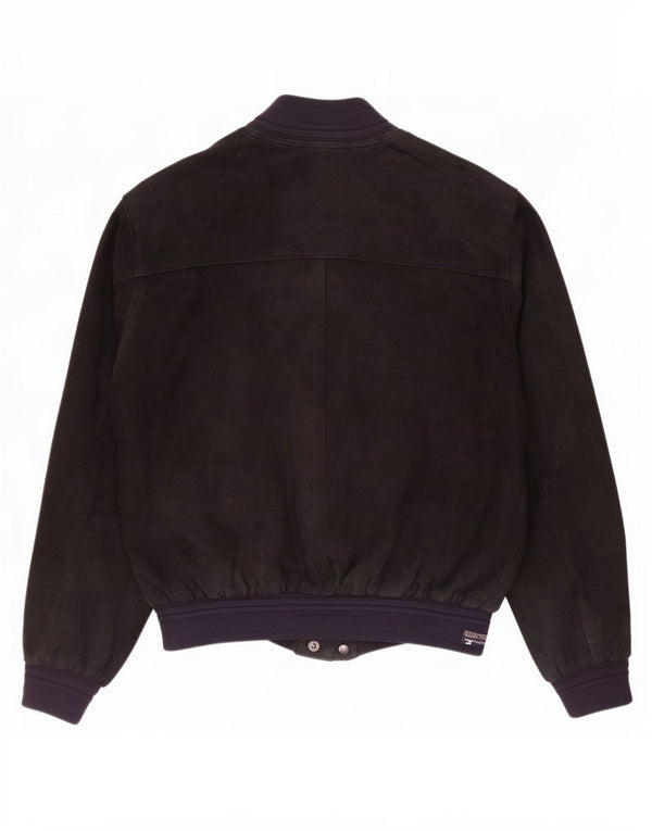Orfatti Jachetă Bomber de piele intoarsa pentru barbati IT 48 Medium Bleumarin din piele