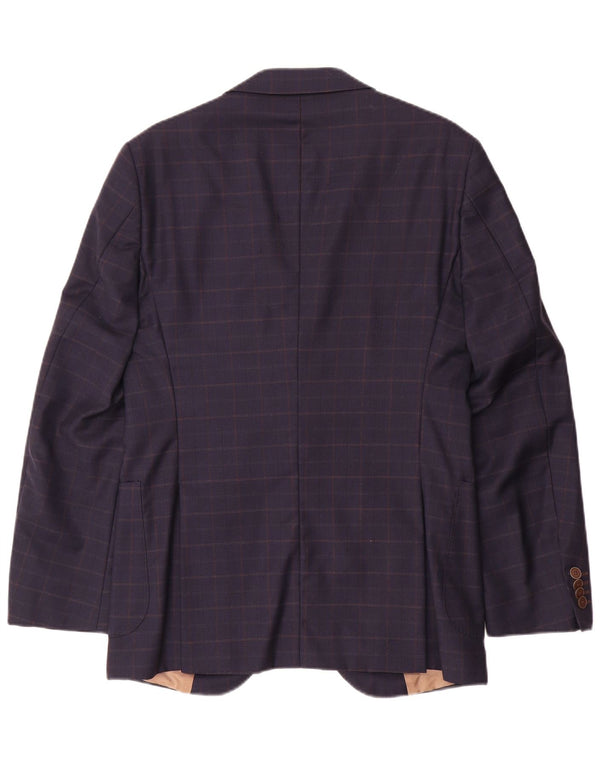 Jachetă blazer croită pentru bărbați Tommy Hilfiger IT 46 Mic, bleumarin, caroserie
