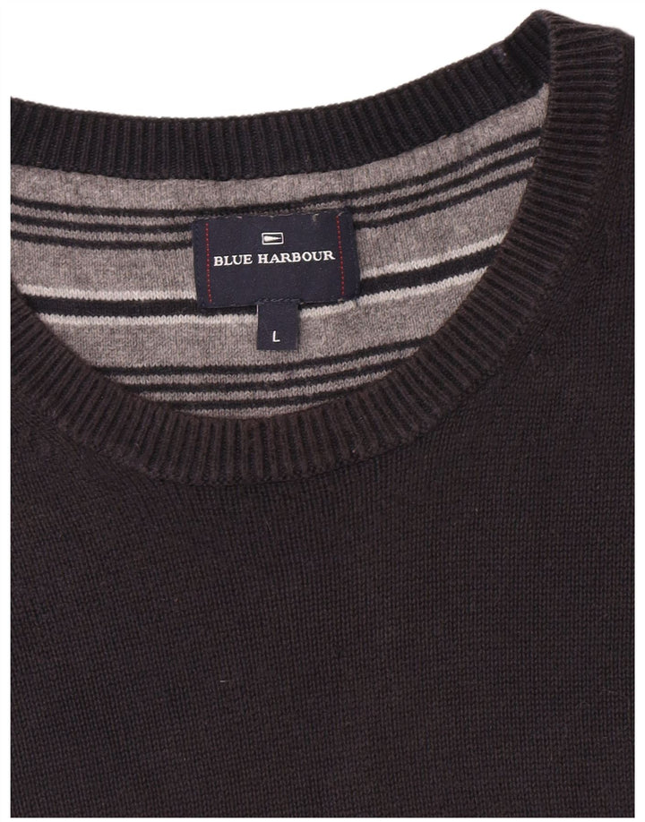 Pulover Marks & Spencer pentru bărbați, Blue Harbour, cu decolteu, mare, bleumarin