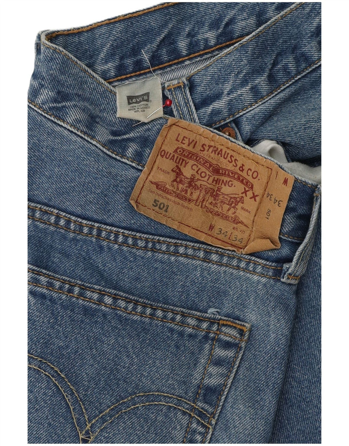 Blugi LEVI'S 501 Capri pentru bărbați W34 L19 Bumbac albastru