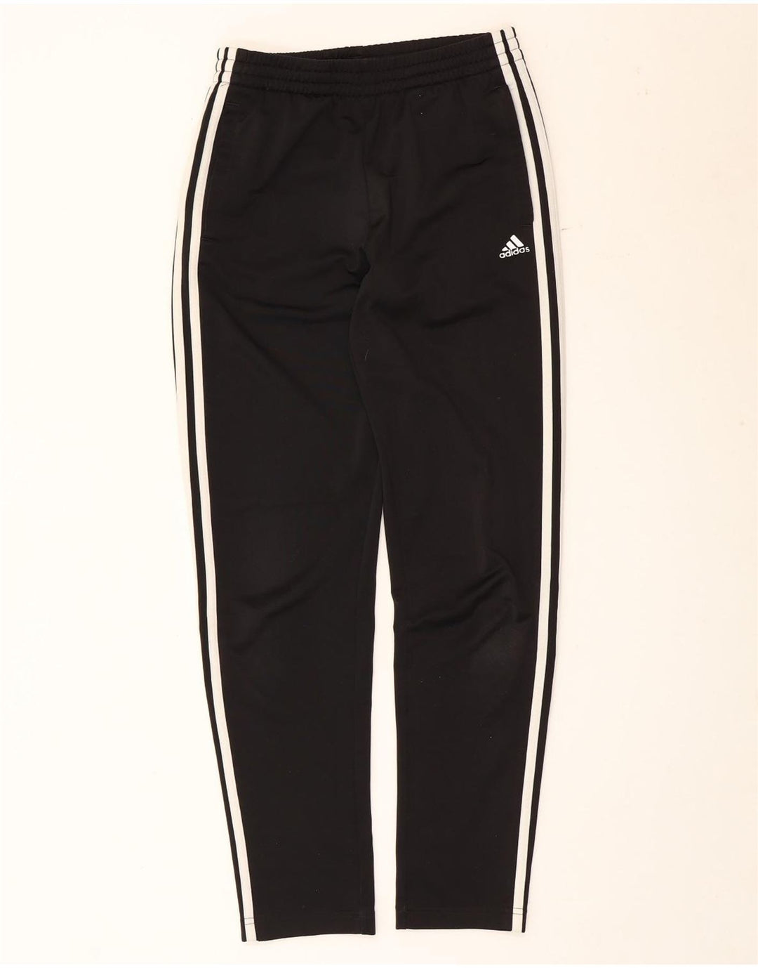 Pantaloni de trening Adidas baieti 13-14 ani poliester negru