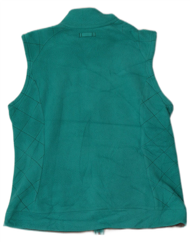 Gilet cu lână Eddie Bauer pentru femei UK 16, mare, turcoaz, poliester