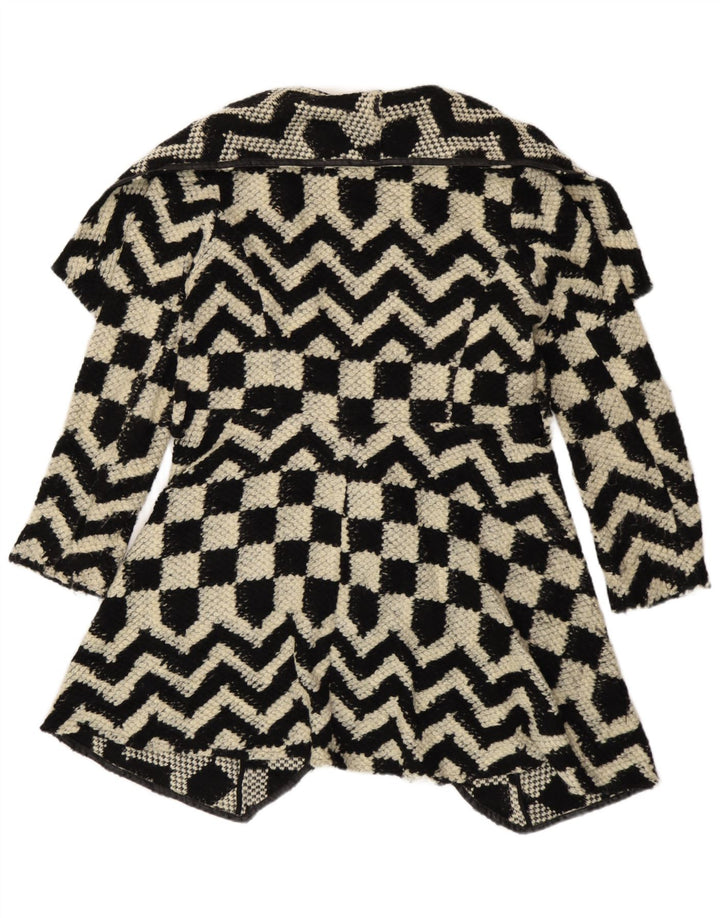 Pardesiu Oasis pentru femei UK 16 mare, negru, geometric, viscoză
