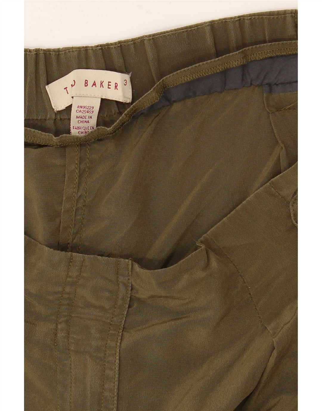 Pantaloni cargo cu talie înaltă pentru femei Ted Baker Mărimea 3 Mediu L34 L28 Kaki