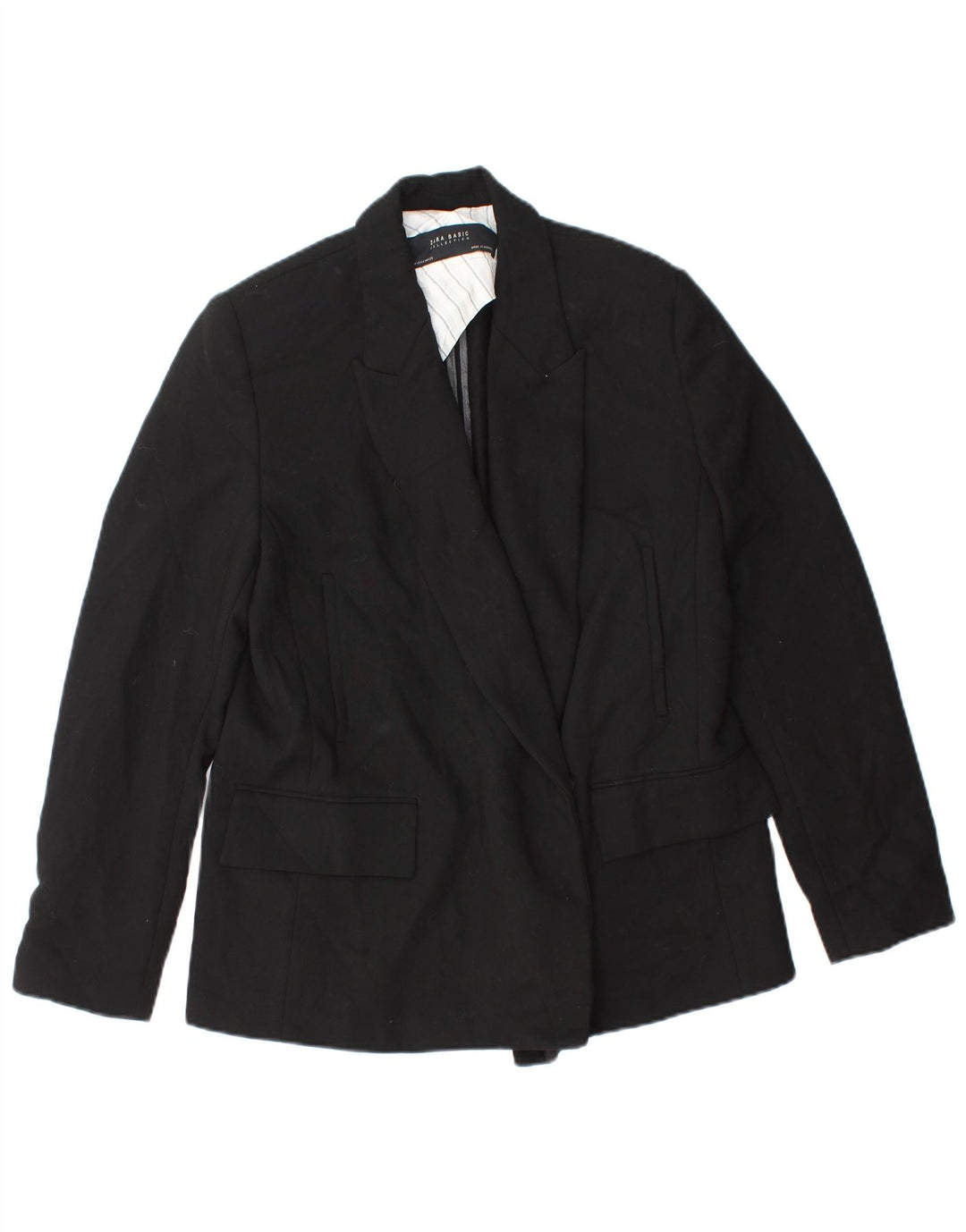 Blazer pentru femei Zara UK 14 Poliester mediu negru