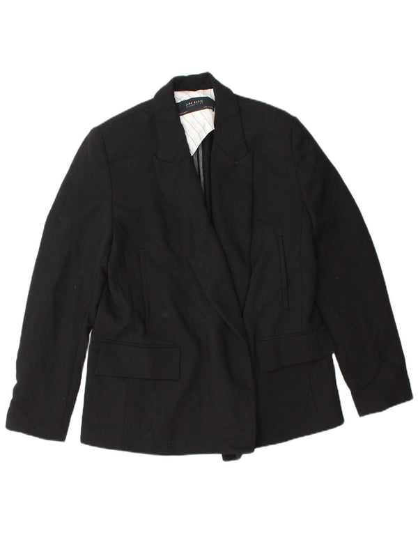 Blazer pentru femei Zara UK 14 Poliester mediu negru