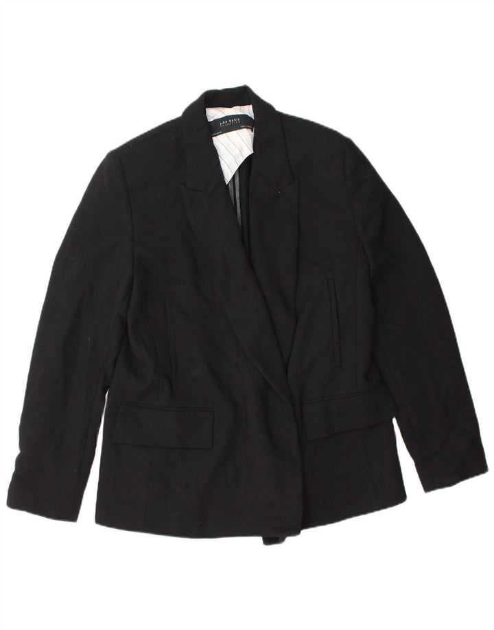 Blazer pentru femei Zara UK 14 Poliester mediu negru