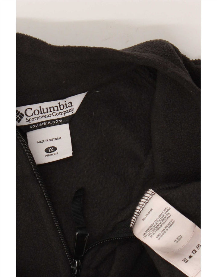 Jachetă fleece supradimensionată Columbia pentru femei UK 18 XL poliester negru