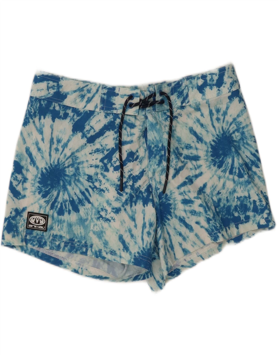 Pantaloni scurți de înot pentru femei Animal UK 10, poliester cu vopsea cravată albastră