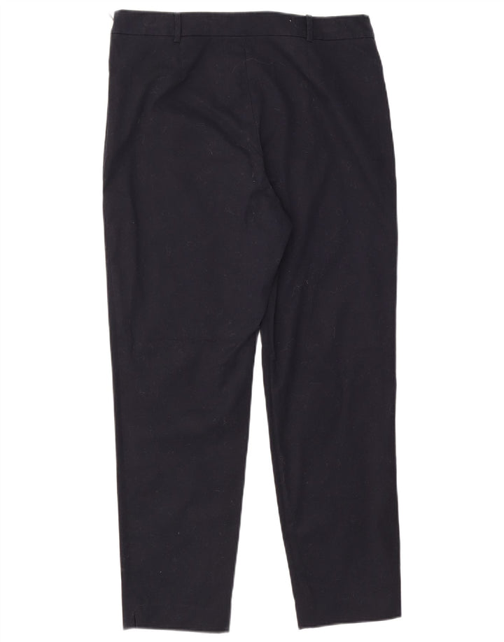 Pantaloni cropped Hobbs pentru femei UK 12 Medium W30 L25 Bleumarin
