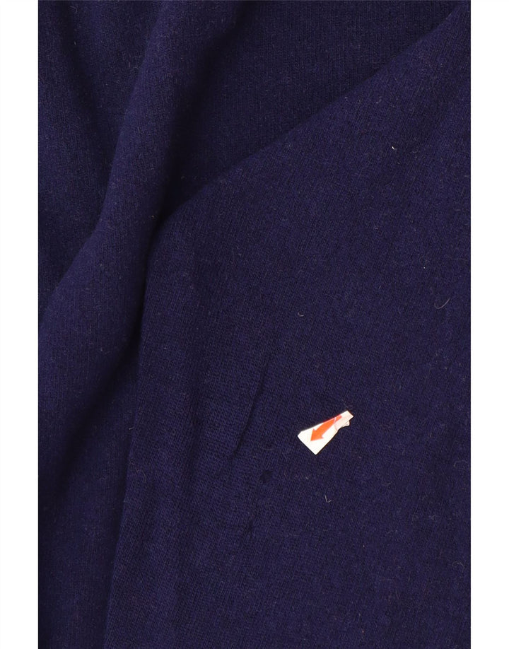 Pulover cardigan pentru băieți BENETTON 13-14 ani Lână bleumarin