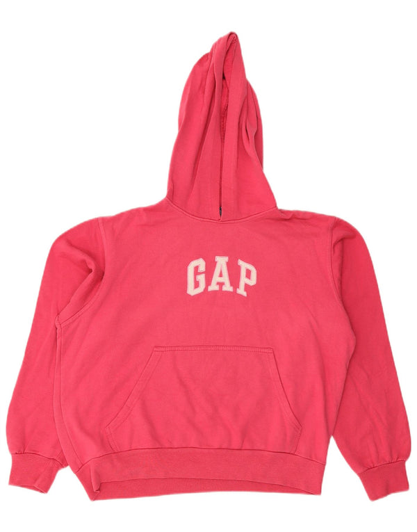 Gap Pulover cu glugă cu grafic pentru femei UK 16 mare bumbac roz