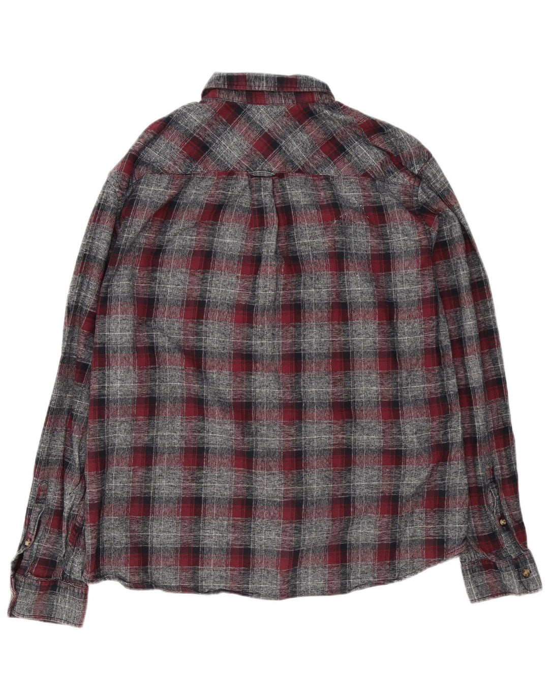 Cămașă din flanel pentru bărbați Marks & Spencer, XL, bumbac cu carouri gri