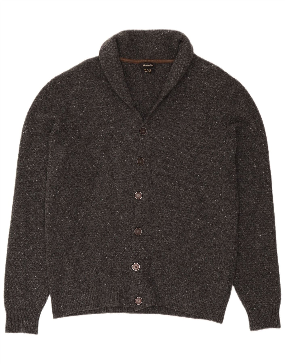 Pulover cardigan pentru bărbați Massimo Dutti, lână mare, gri