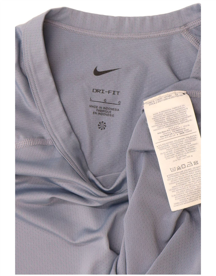Tricou NIKE Dri Fit pentru bărbați Top mare, gri, poliester