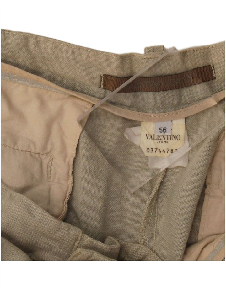 VALENTINO JEANS Pantaloni casual drepti pentru bărbați IT 56 3XL W38 L34 Bej