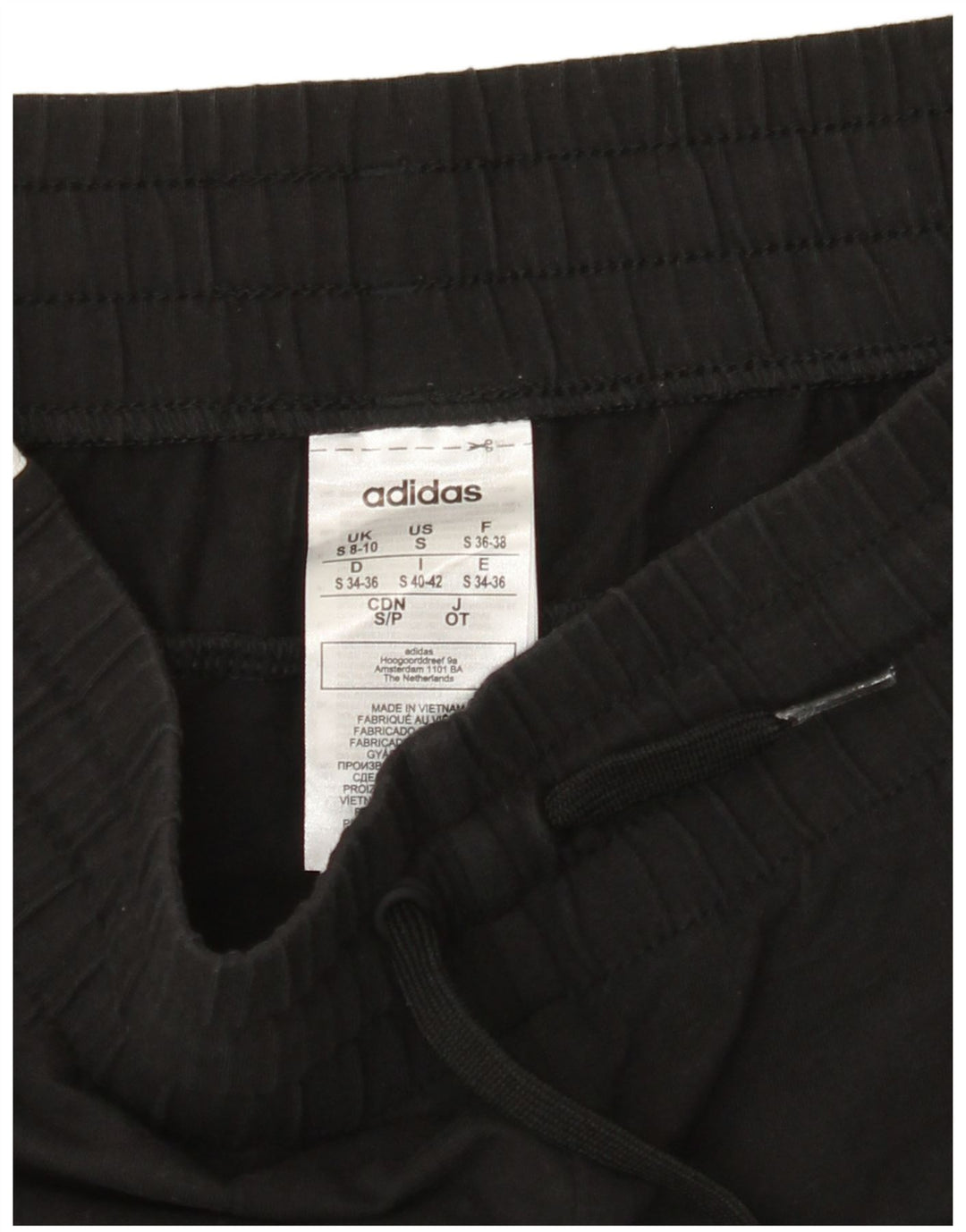 Pantaloni scurți sport ADIDAS pentru femei UK 8/10, bumbac negru mic