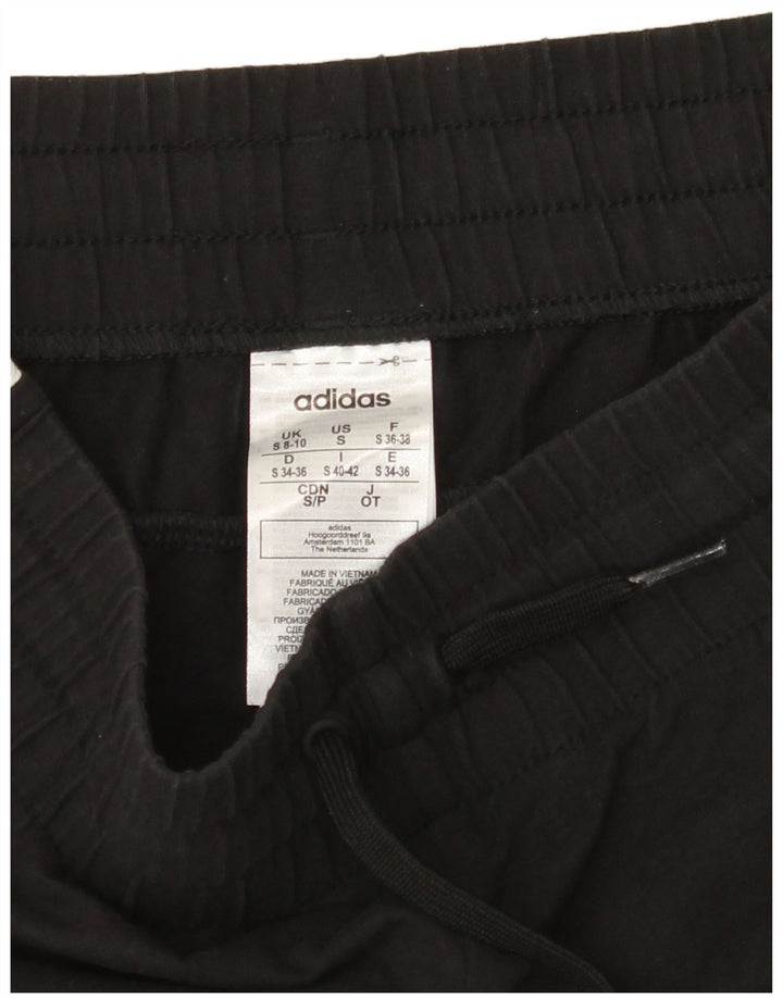 Pantaloni scurți sport ADIDAS pentru femei UK 8/10, bumbac negru mic