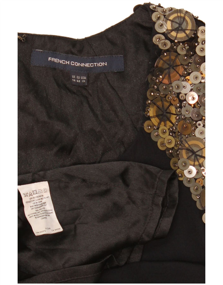 Rochie schimbătoare pentru femei French Connection UK 14, mare, neagră, viscoză