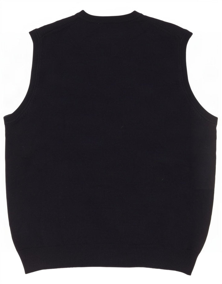 Marks & Spencer pentru bărbați Blue Harbour Vest Tank Top mare din bumbac bleumarin