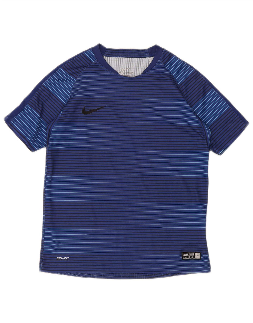 Tricou Nike Dri Fit pentru băieți Top 10-11 ani Poliester cu dungi albastre medii