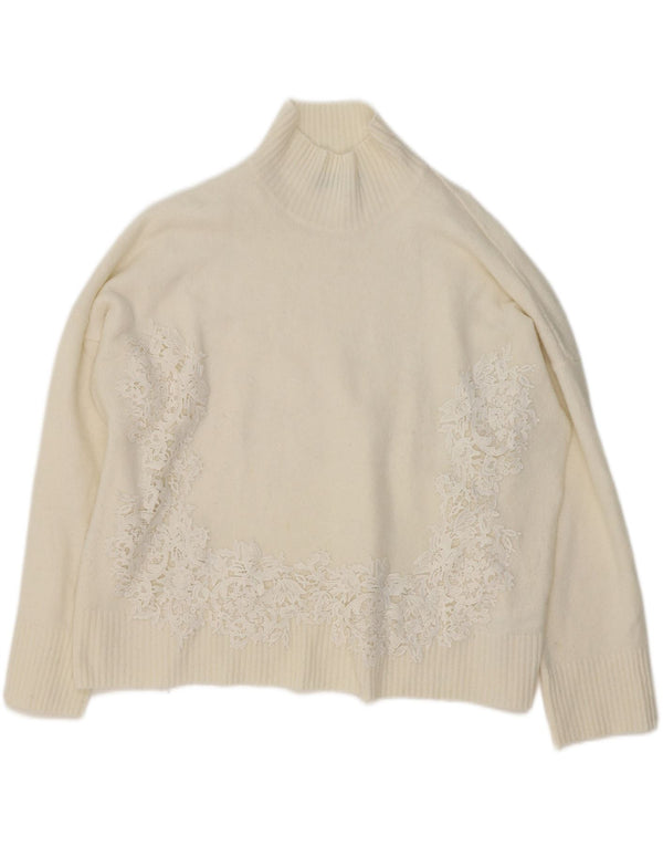 Pulover cu gât țestoasă pentru femei Marks & Spencer UK 18 XL Bej Floral