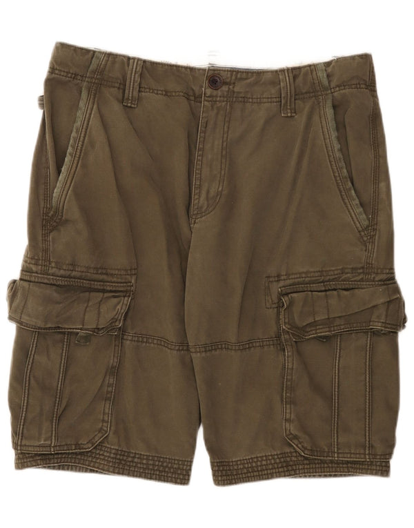 Pantaloni scurți cargo pentru bărbați Fat Face W34 Large Kaki Bumbac