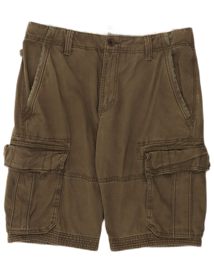 Pantaloni scurți cargo pentru bărbați Fat Face W34 Large Kaki Bumbac