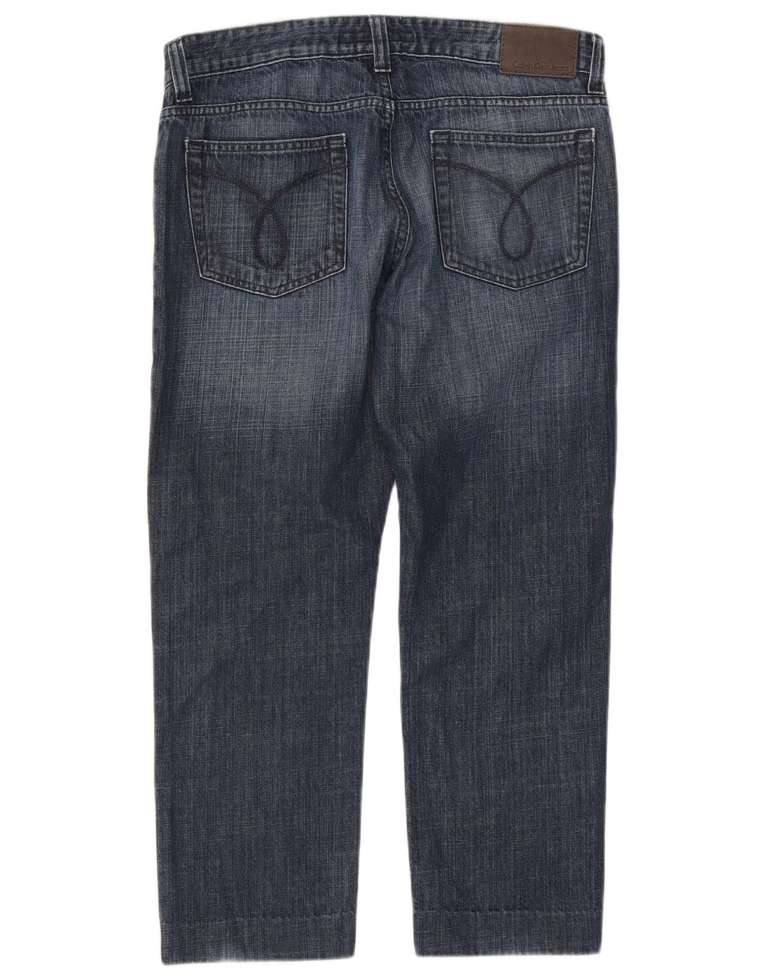 CALVIN KLEIN Blugi crop skinny pentru femei W33 L26 Albastru