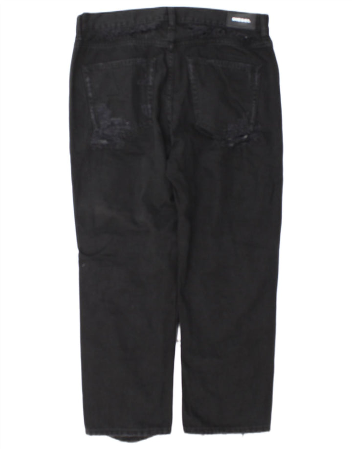 Blugi drepți obișnuiți Distressed Aryel pentru femei Diesel W29 L25 Black Classic