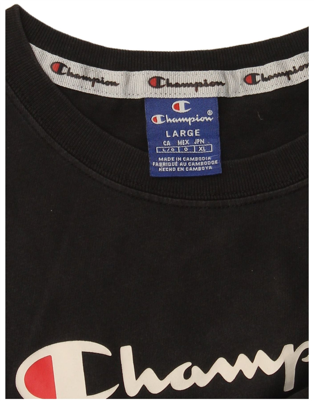 Tricou grafic CHAMPION pentru femei Top UK 14 Large Black