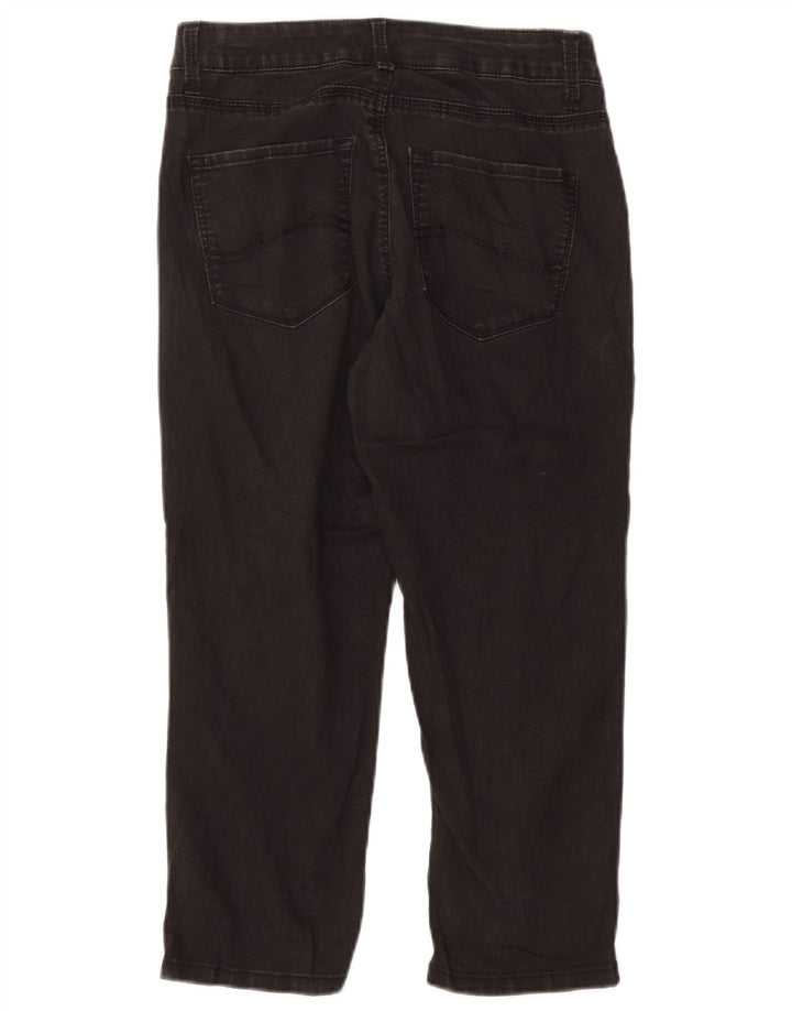 Blugi Capri pentru femei Lee Easy Fit US 8 Medium W28 L21 Bumbac negru
