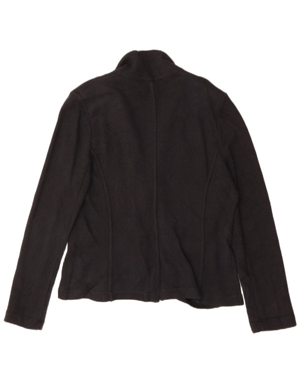 Blazer pentru femei Whistles cu 2 nasturi, UK 16, mare, negru, bumbac