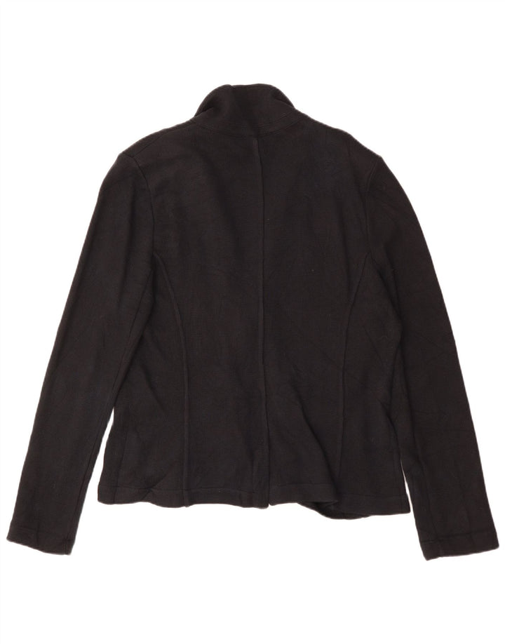 Blazer pentru femei Whistles cu 2 nasturi, UK 16, mare, negru, bumbac