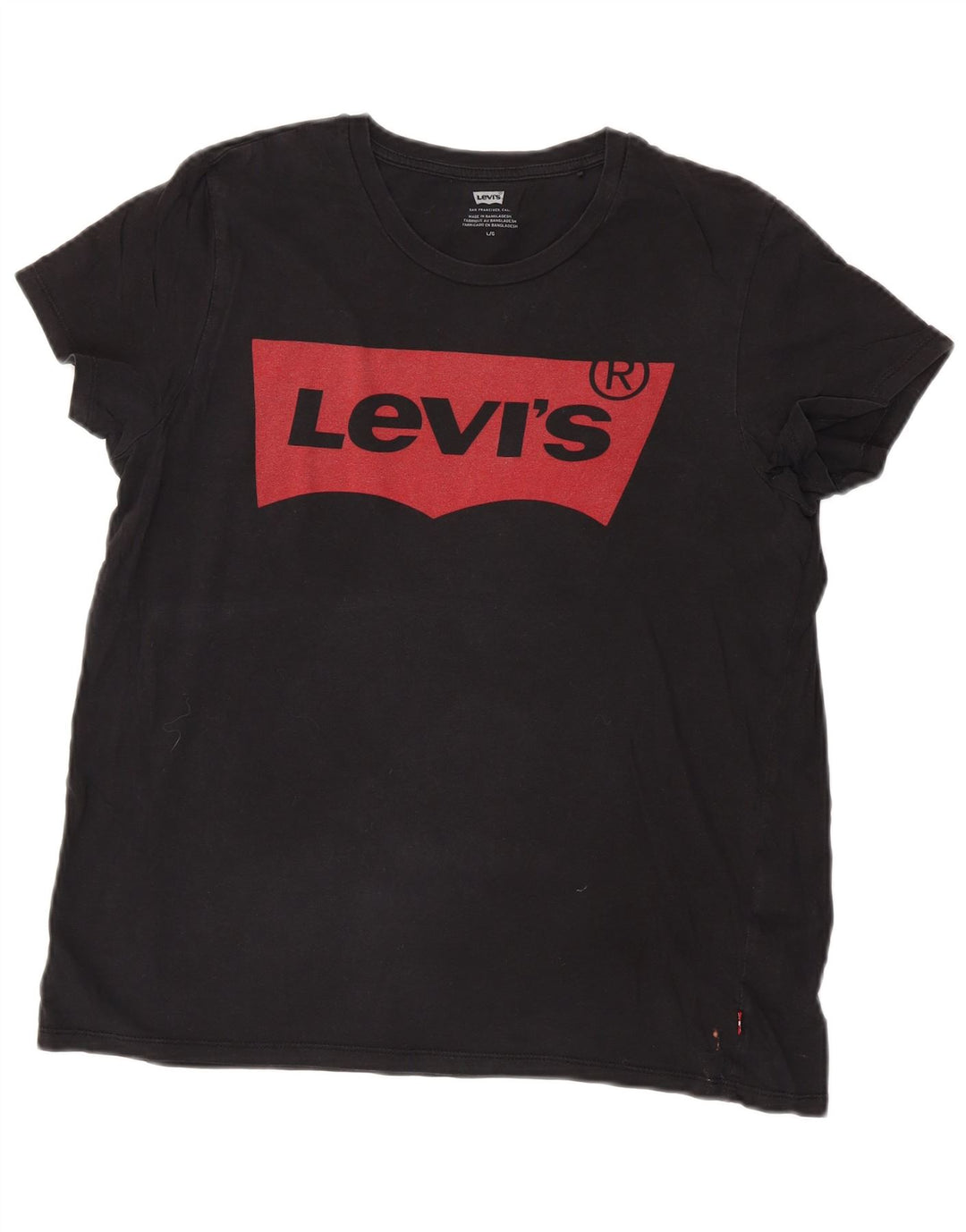 Tricou grafic pentru femei LEVI'S Top UK 16, mare, negru, bumbac