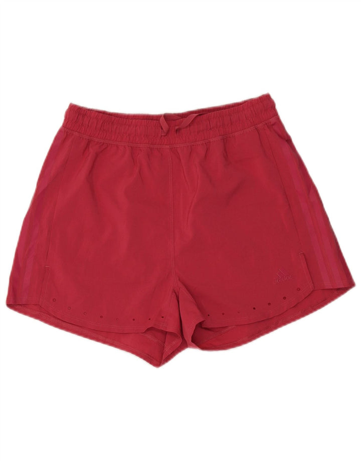 Pantaloni scurți sport Adidas pentru femei UK 10 Small Pink Poliester