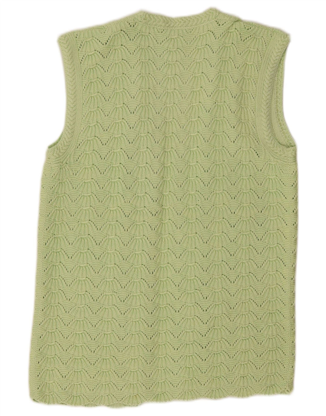 Pulover cardigan deschis pentru femei vintage UK 14 verde mediu