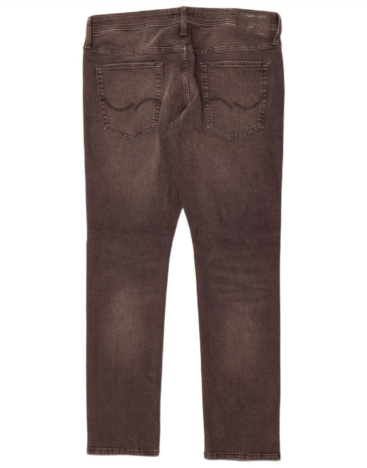 Blugi Jack & Jones GLENN Slim pentru bărbați W36 L32 bumbac gri