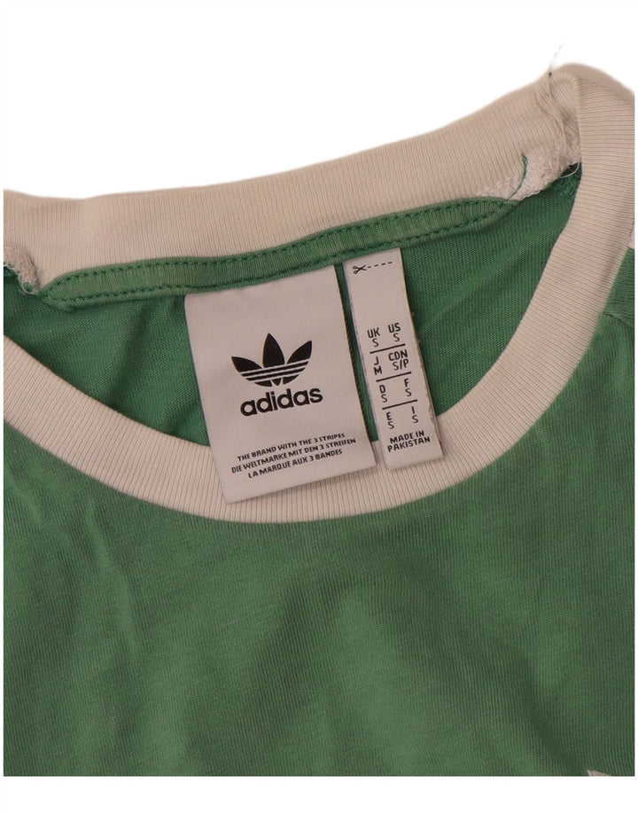 Tricou pentru bărbați Adidas Top mic verde bumbac