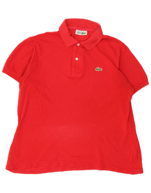 Tricou polo Lacoste pentru bărbați, mărimea 5, bumbac roșu mare