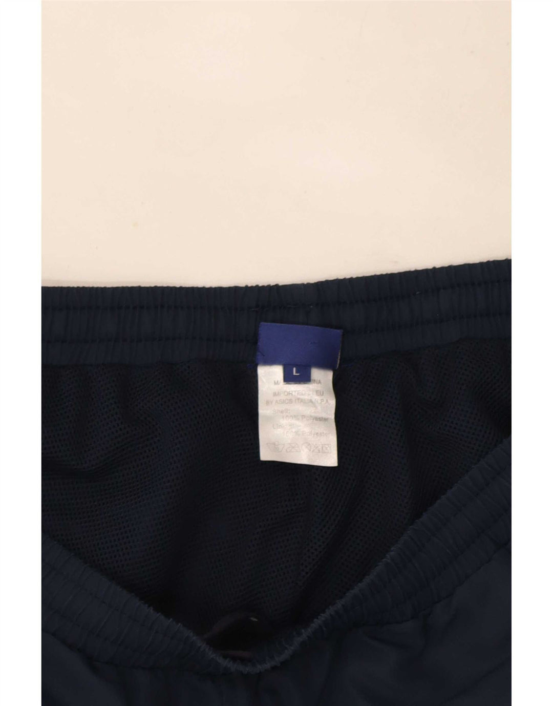 Pantaloni de trening Asics pentru bărbați, mari, bleumarin, poliester color bloc