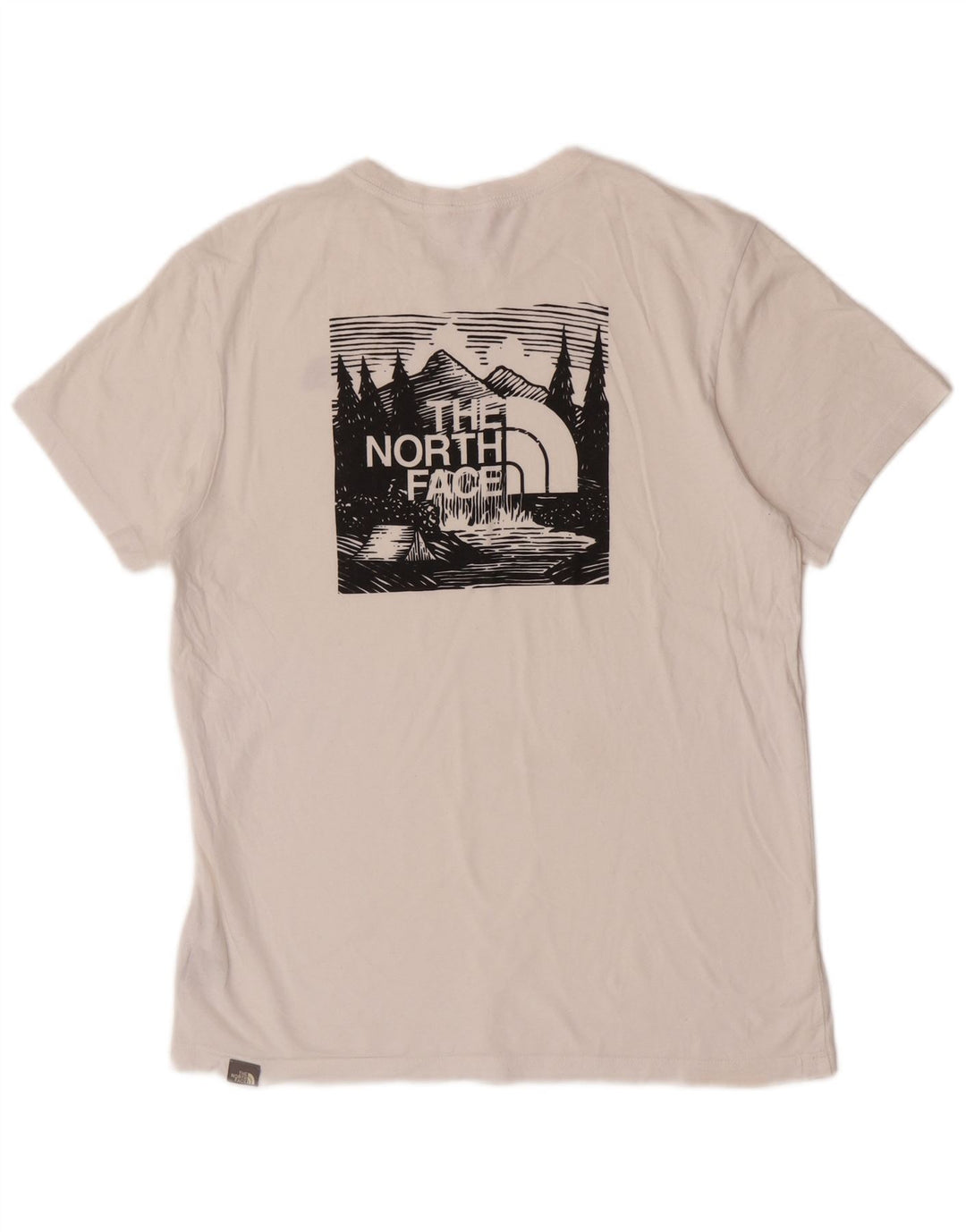 Tricou grafic pentru bărbați The North Face Top Medium White Bumbac