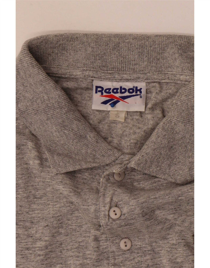 Cămașă polo Reebok pentru bărbați, gri, pătat